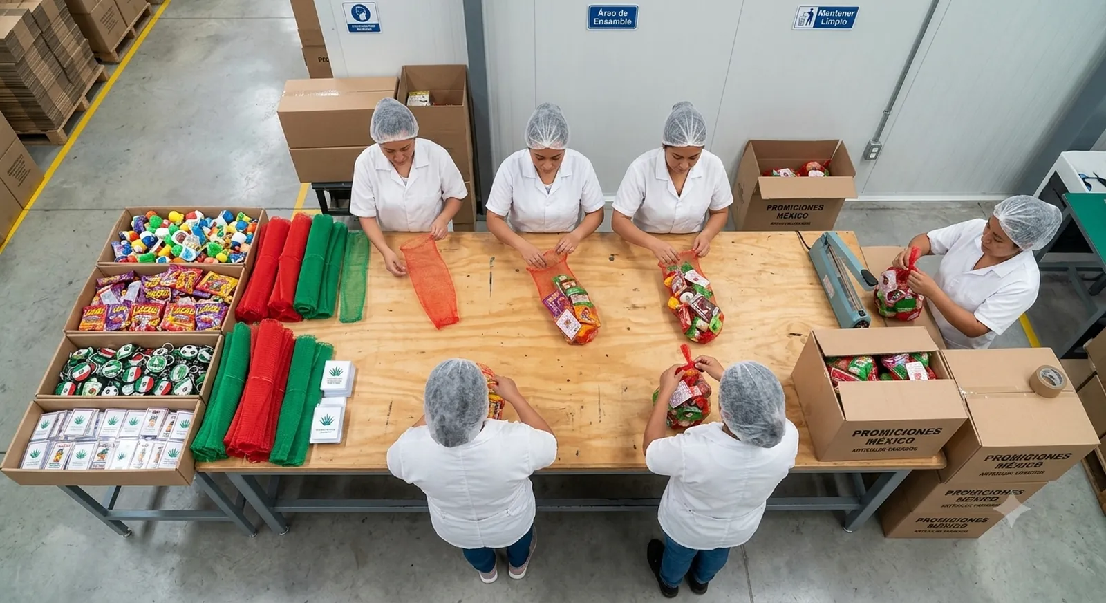 Armado y ensamble de envases con tapas y atomizadores listos para venta